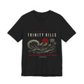 Trinity Hills Beach Tee — Retro Tropical Surf Graphic T-Shirt