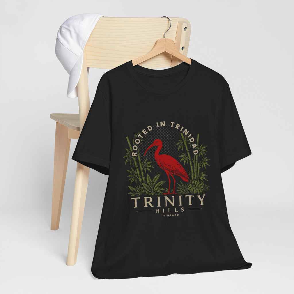 Trinity Hills Trinidad Heron Tee - 'Rooted in Trinidad' Graphic T-Shirt