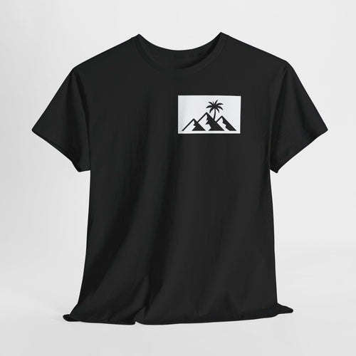 Hills Skate Tee — Minimal Mountain Palm Logo Skateboarding T-Shirt