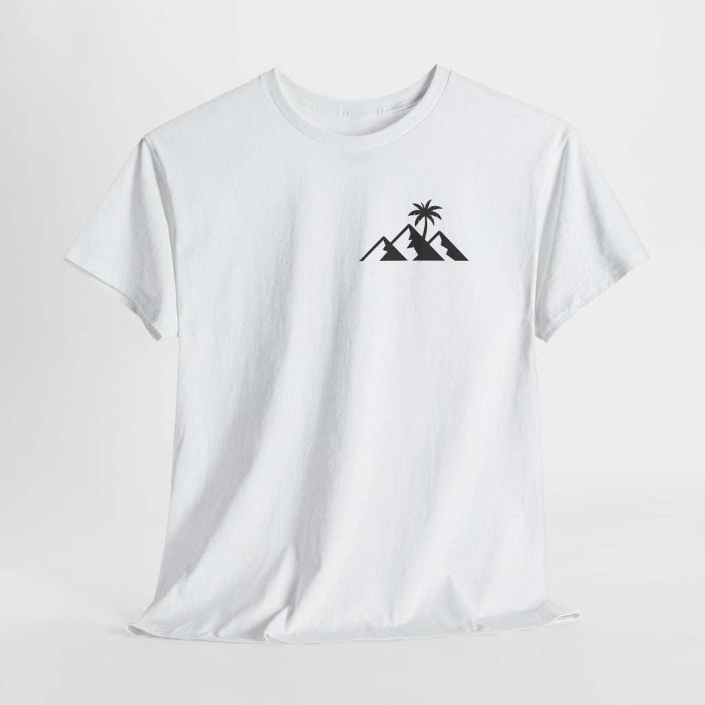 T-Shirt — 'Trini Nomad' Tropical Graphic Tee (Palm & Island Vibes)