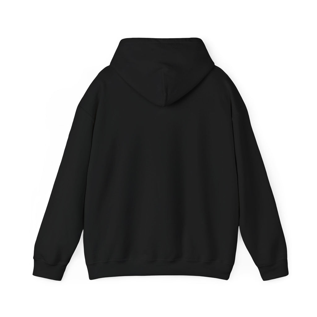 Trinity Hills "Blood, Soil, Soul" Hoodie — Minimal Black Graphic Sweatshirt