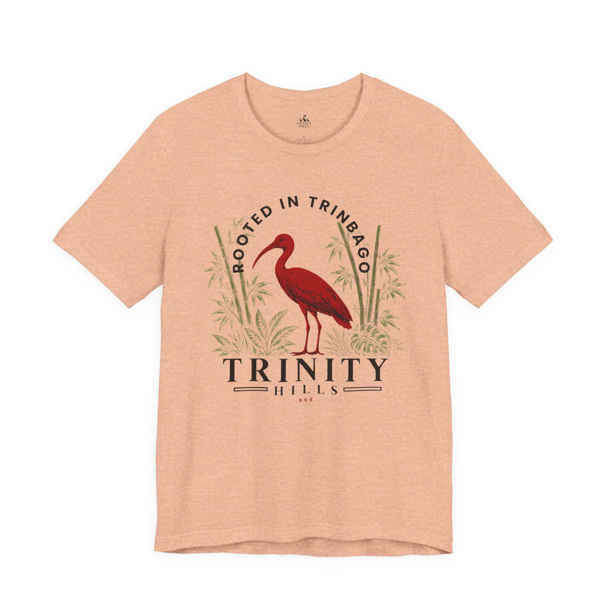 Trinity Hills Trinidad Heron Tee - 'Rooted in Trinidad' Graphic T-Shirt