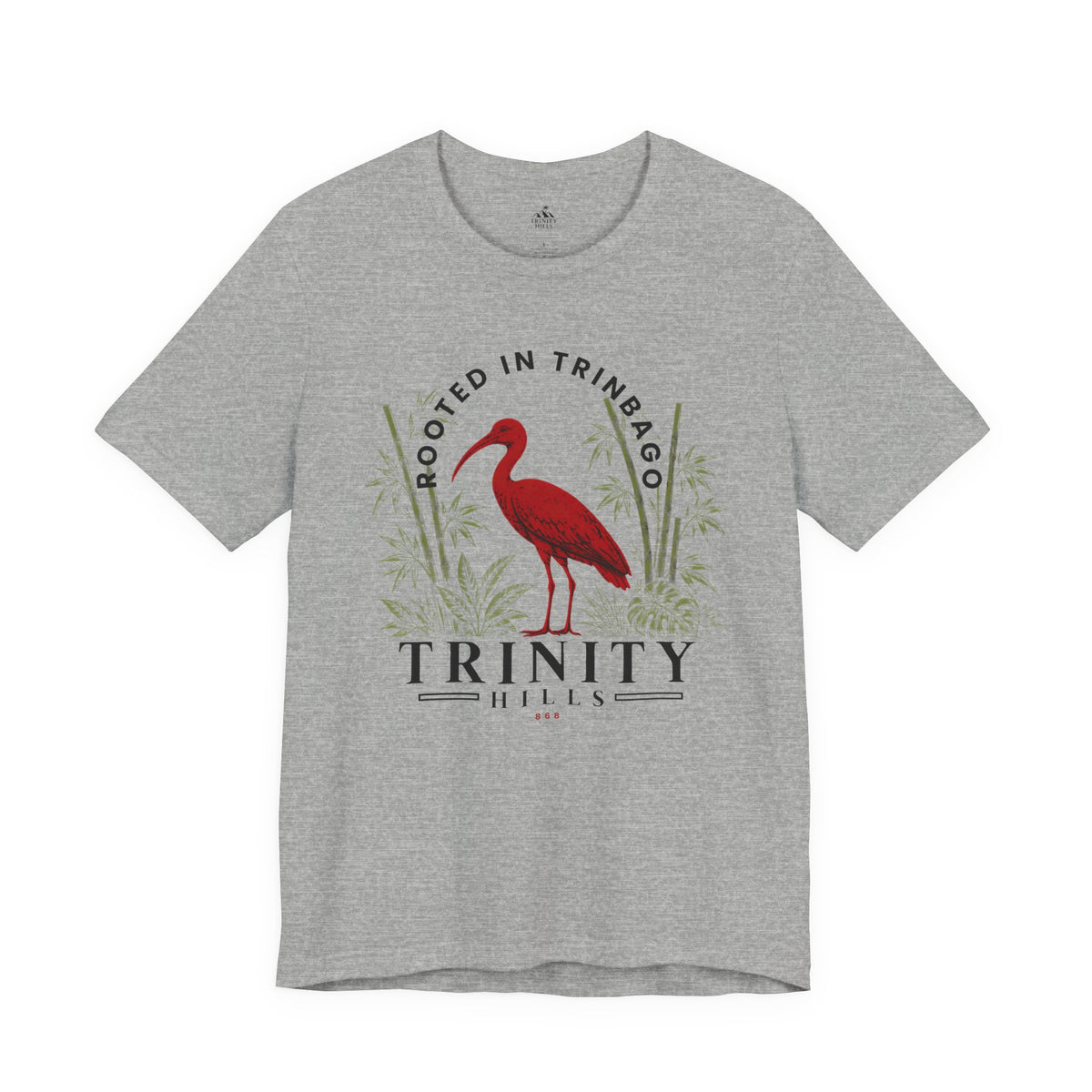 Trinity Hills Trinidad Heron Tee - 'Rooted in Trinidad' Graphic T-Shirt