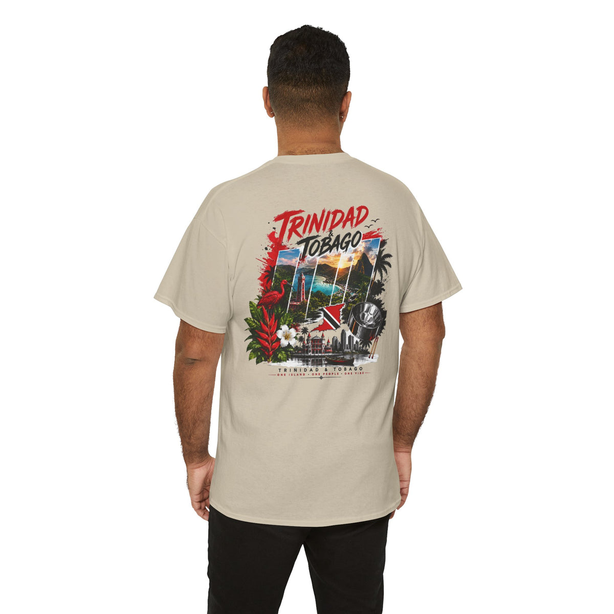 Trinidad & Tobago Tropical Vintage Graphic Tee — Island Travel Souvenir Shirt