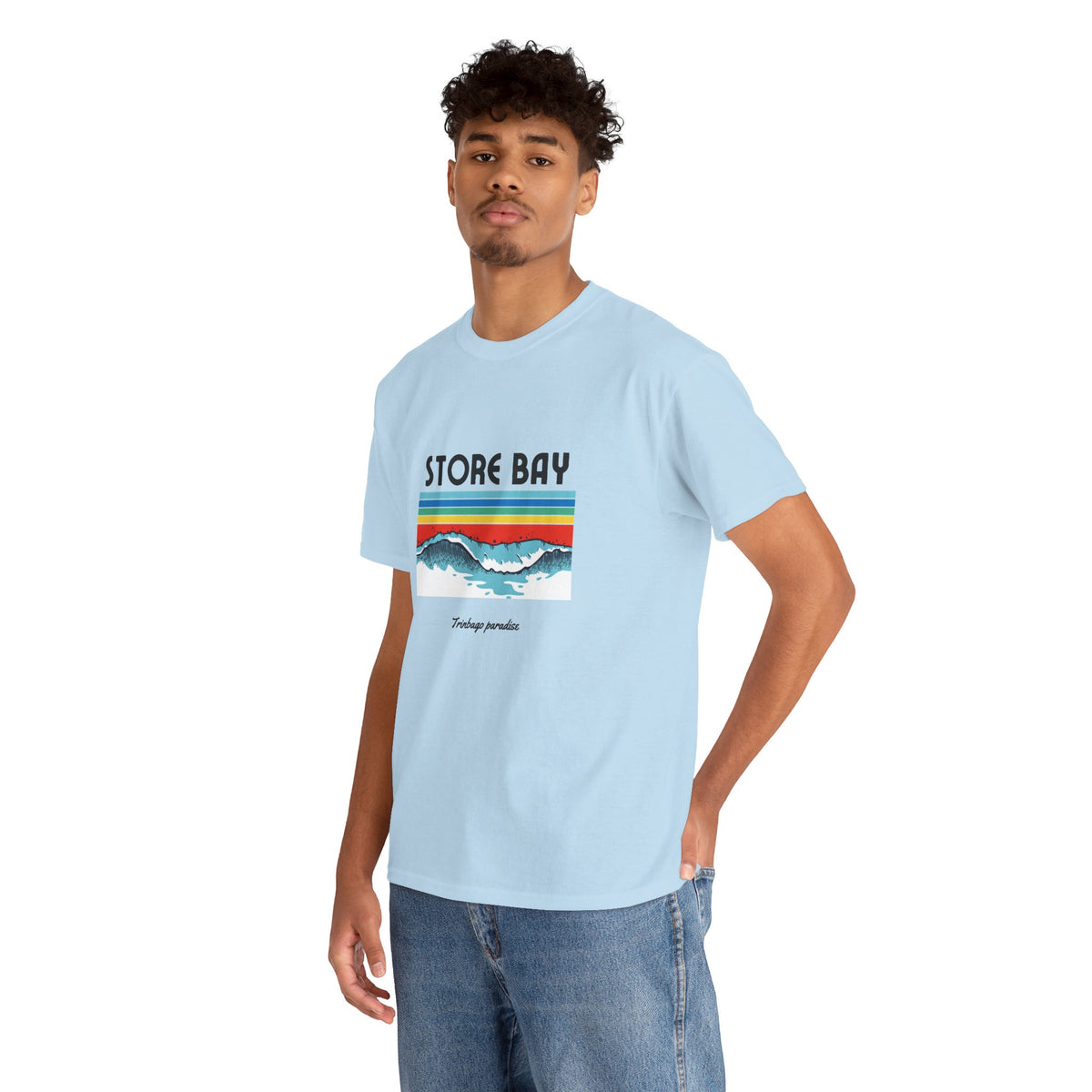 Store Bay Retro Sunset Tee — Vintage Waves Graphic T-Shirt