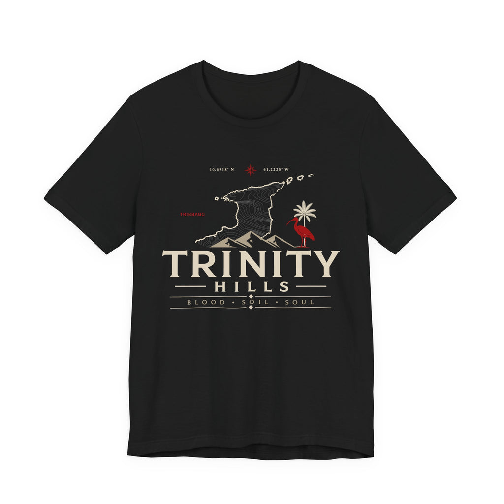 Trinity Hills Graphic Tee — Retro Mountain Adventure Shirt