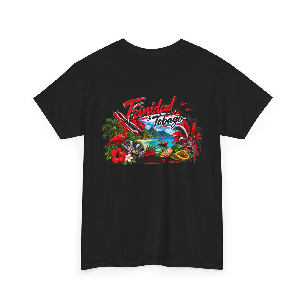Tropical Trinidad & Tobago Graphic Tee — Vintage Island Car & Palm Design