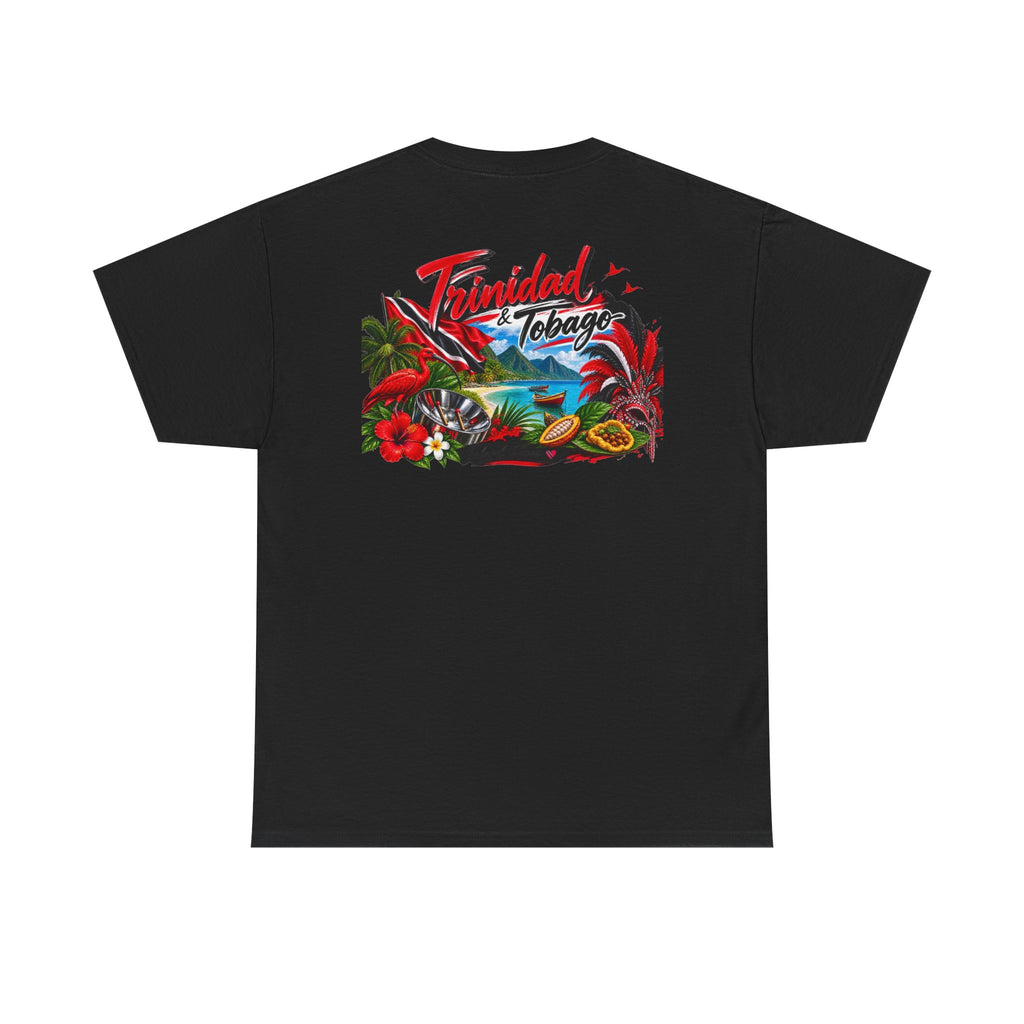 Tropical Trinidad & Tobago Graphic Tee — Vintage Island Car & Palm Design