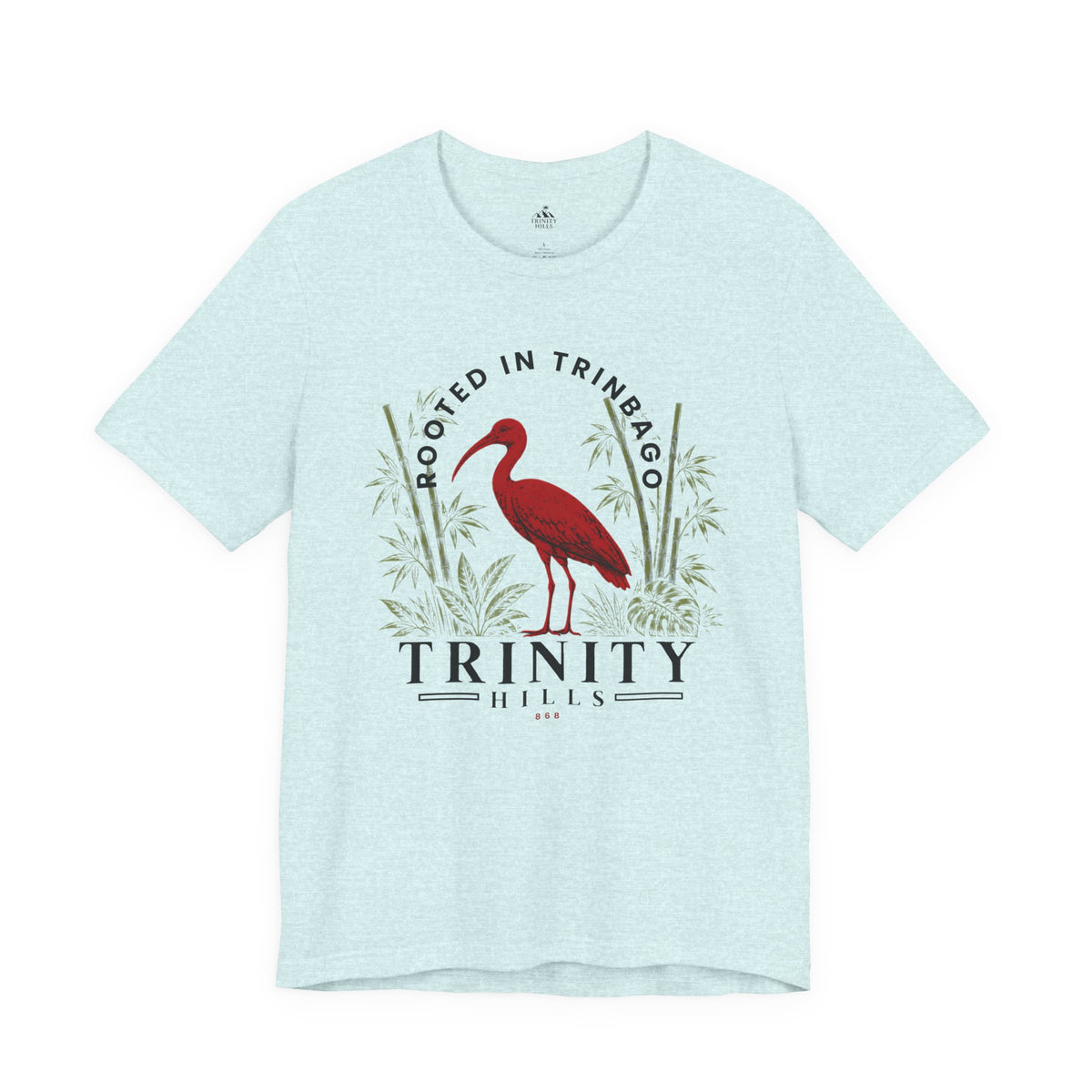 Trinity Hills Trinidad Heron Tee - 'Rooted in Trinidad' Graphic T-Shirt