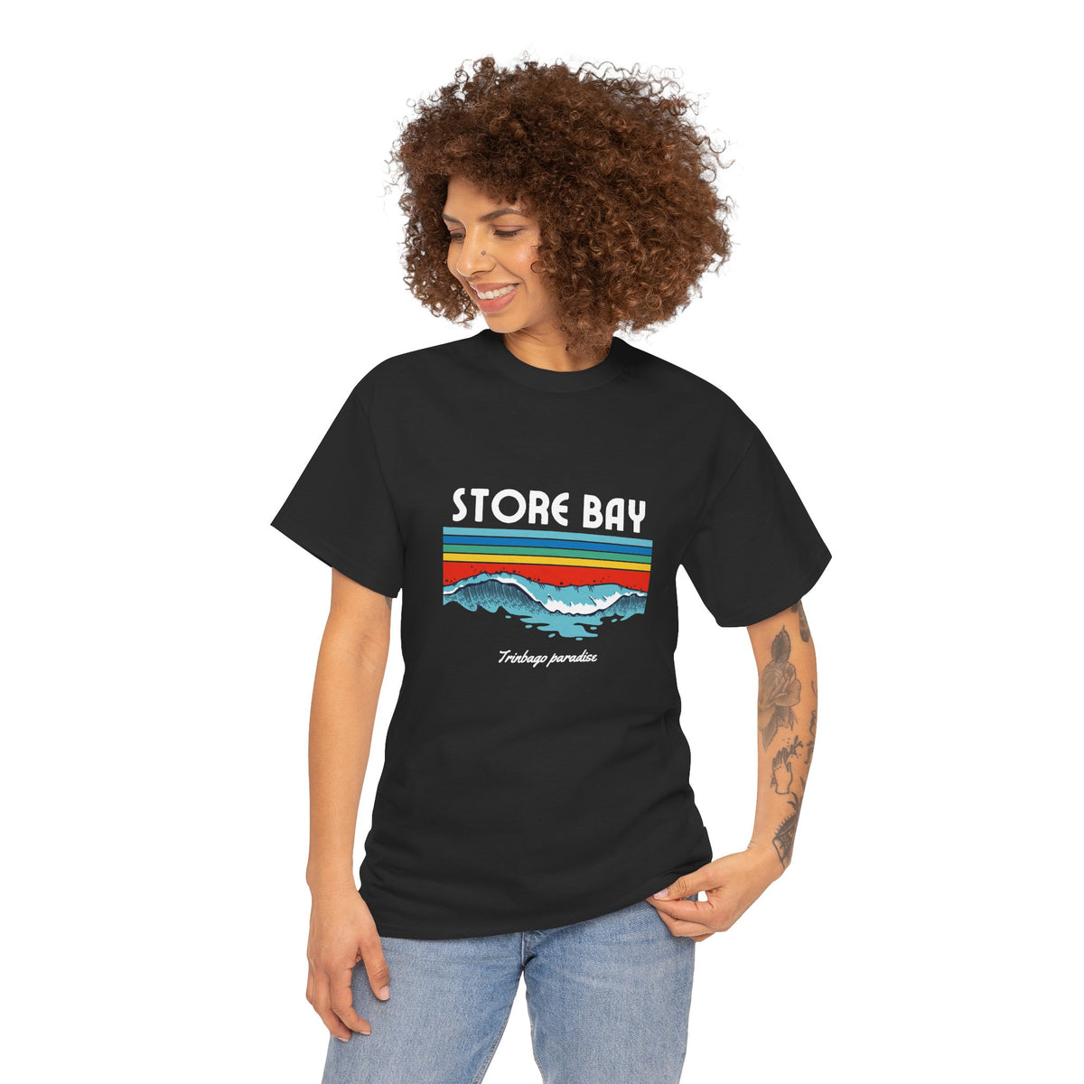 Store Bay Retro Sunset Tee — Vintage Waves Graphic T-Shirt