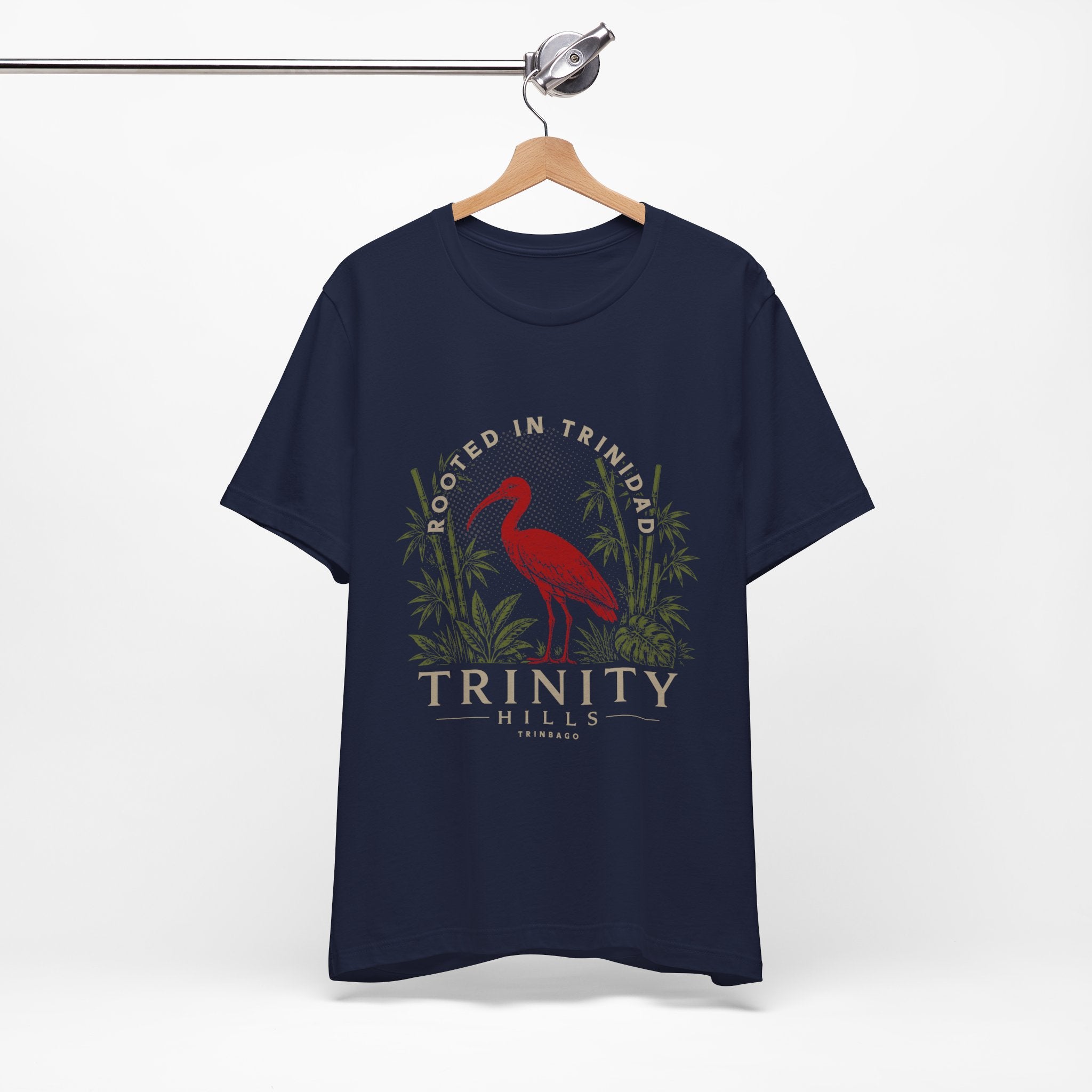 Trinity Hills Trinidad Heron Tee - 'Rooted in Trinidad' Graphic T-Shirt