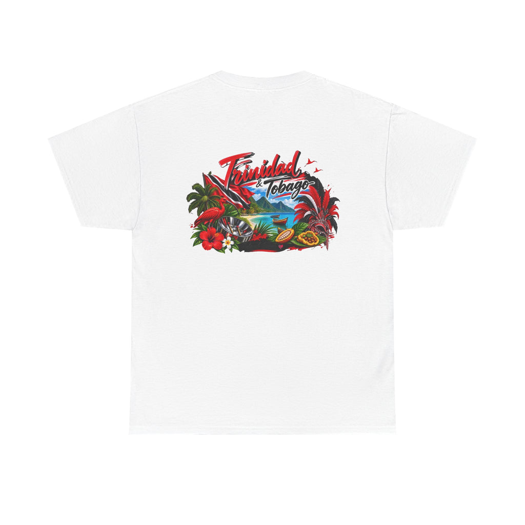Tropical Trinidad & Tobago Graphic Tee — Vintage Island Car & Palm Design