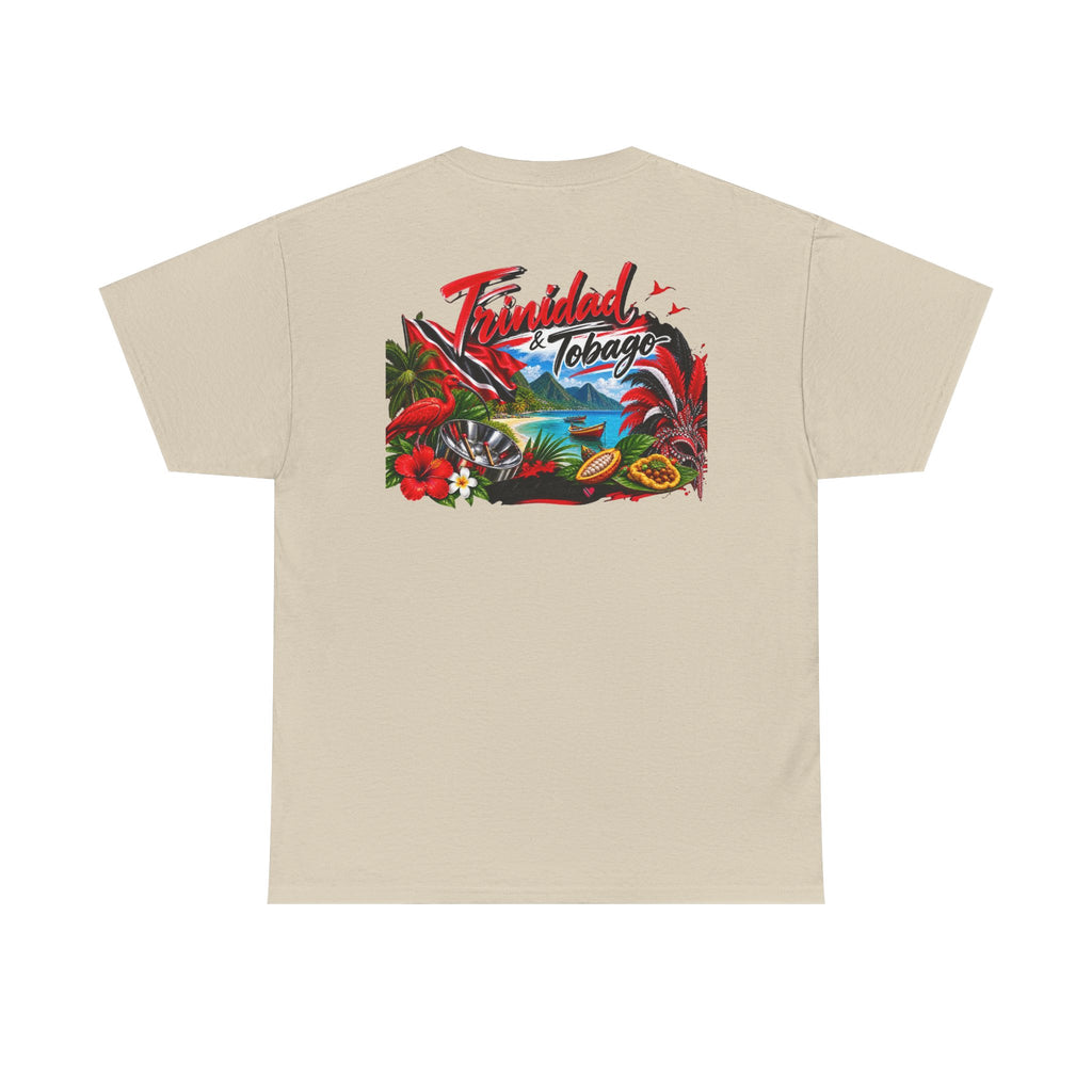 Tropical Trinidad & Tobago Graphic Tee — Vintage Island Car & Palm Design