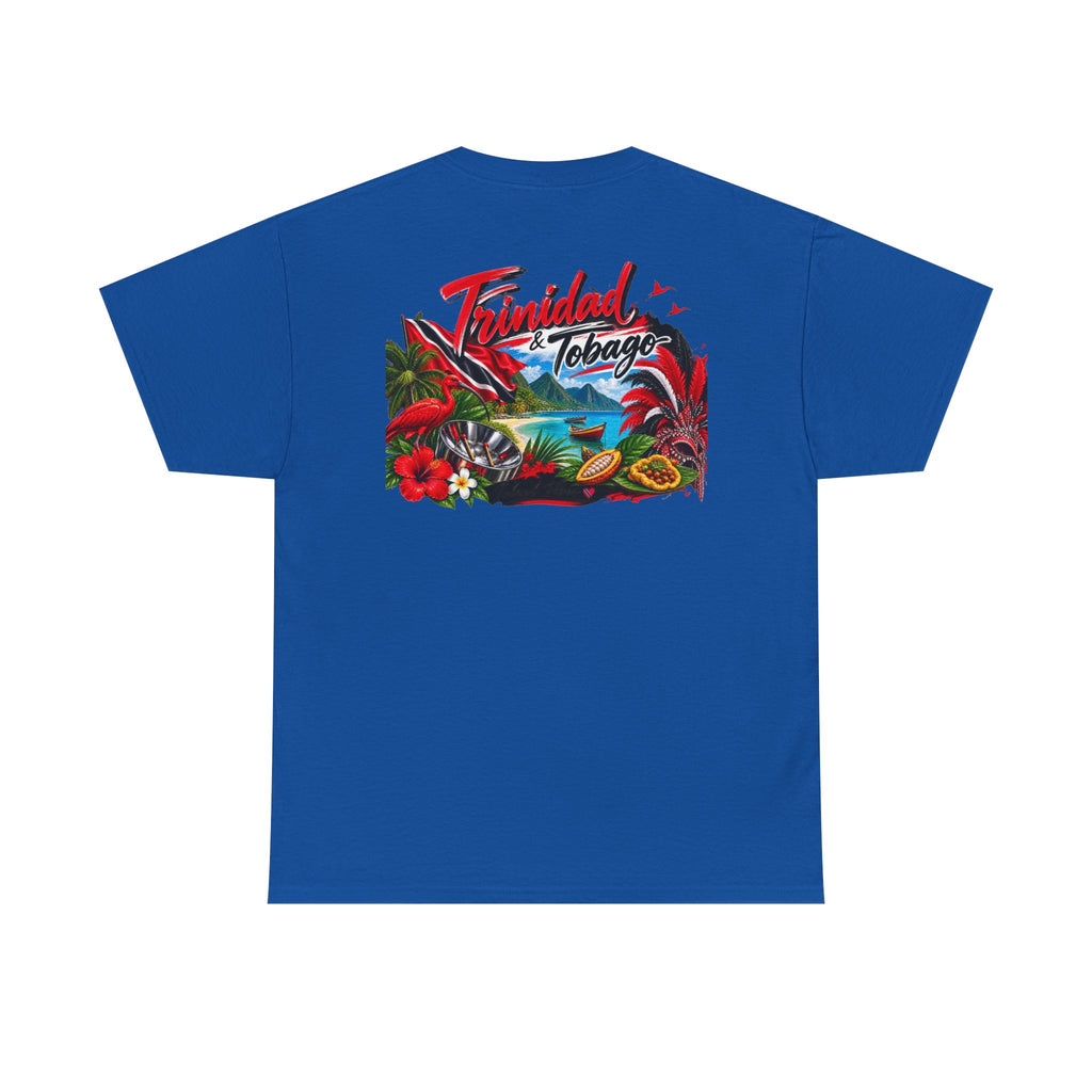 Tropical Trinidad & Tobago Graphic Tee — Vintage Island Car & Palm Design