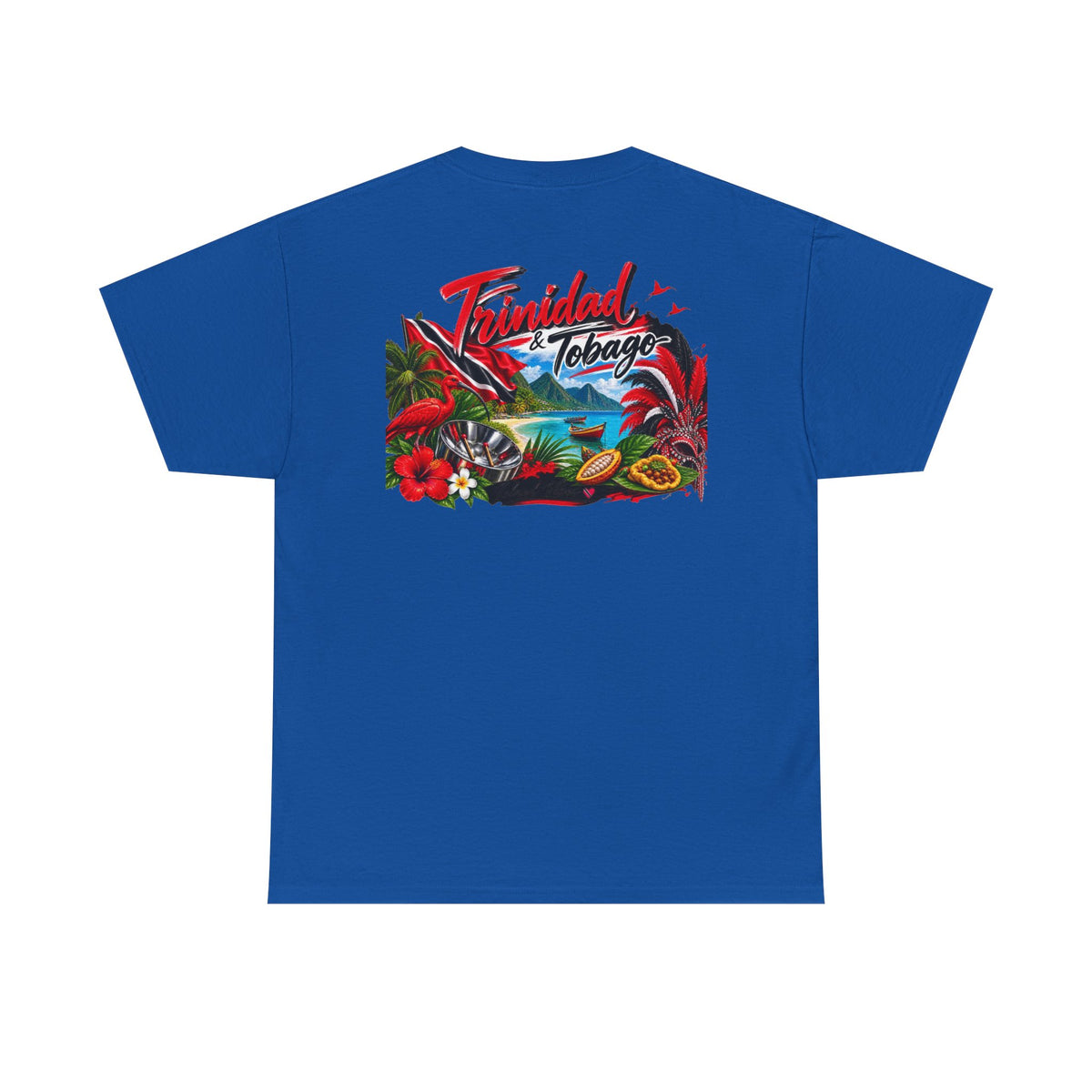 Tropical Trinidad & Tobago Graphic Tee — Vintage Island Car & Palm Design