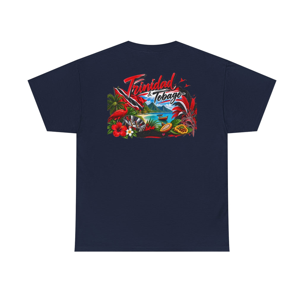 Tropical Trinidad & Tobago Graphic Tee — Vintage Island Car & Palm Design