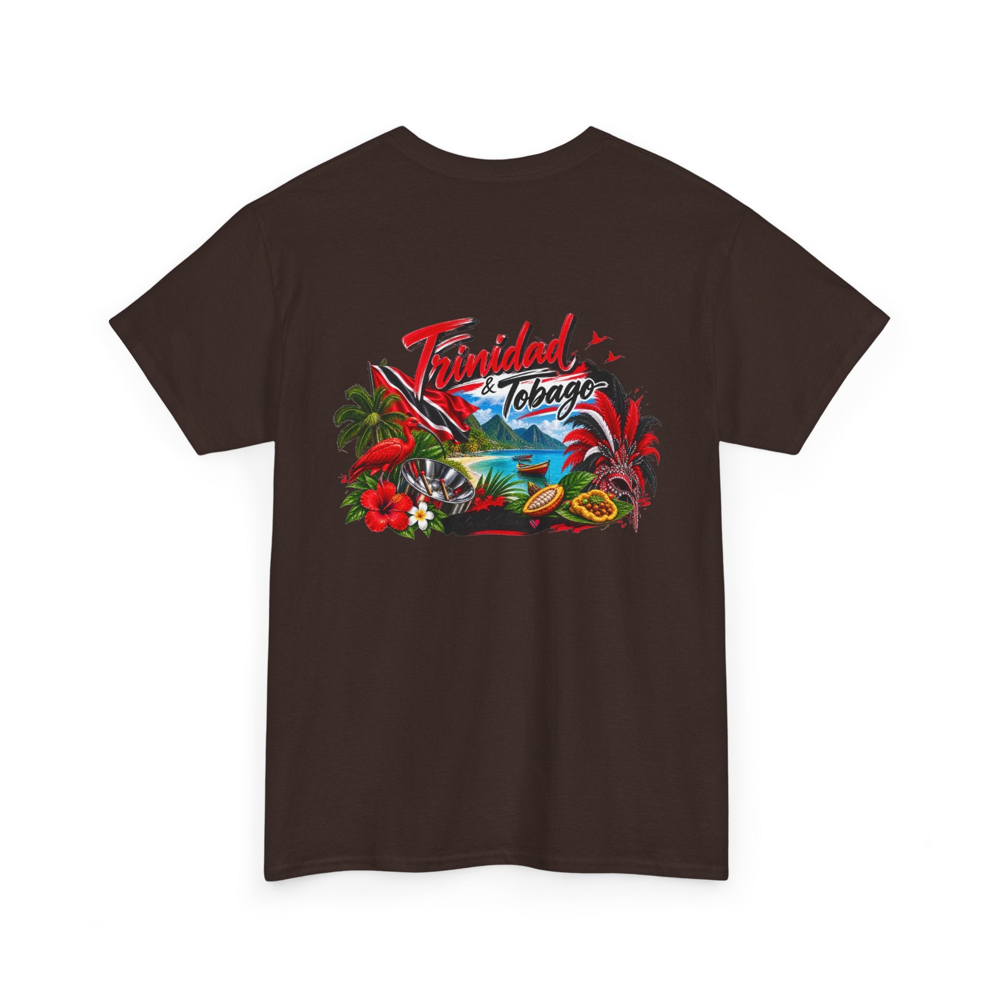 Tropical Trinidad & Tobago Graphic Tee — Vintage Island Car & Palm Design