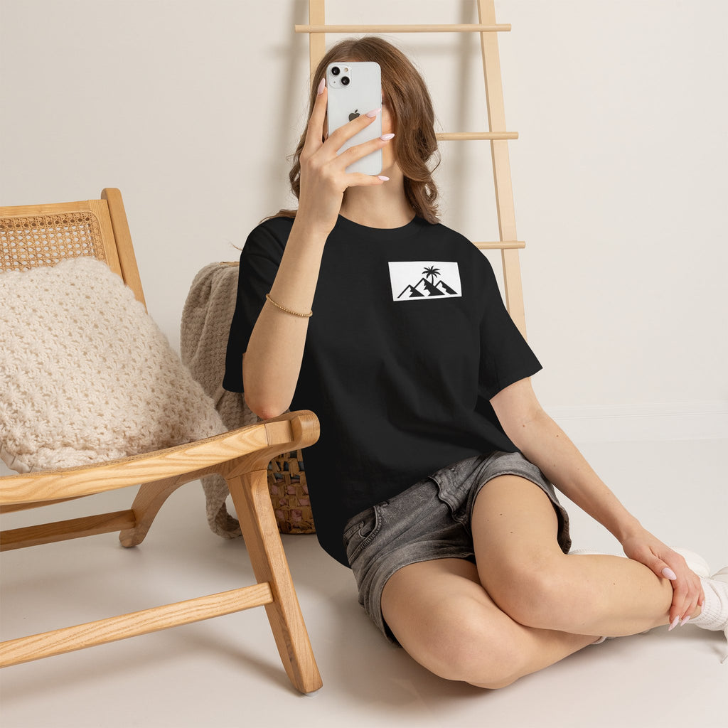 Hills Skate Tee — Minimal Mountain Palm Logo Skateboarding T-Shirt