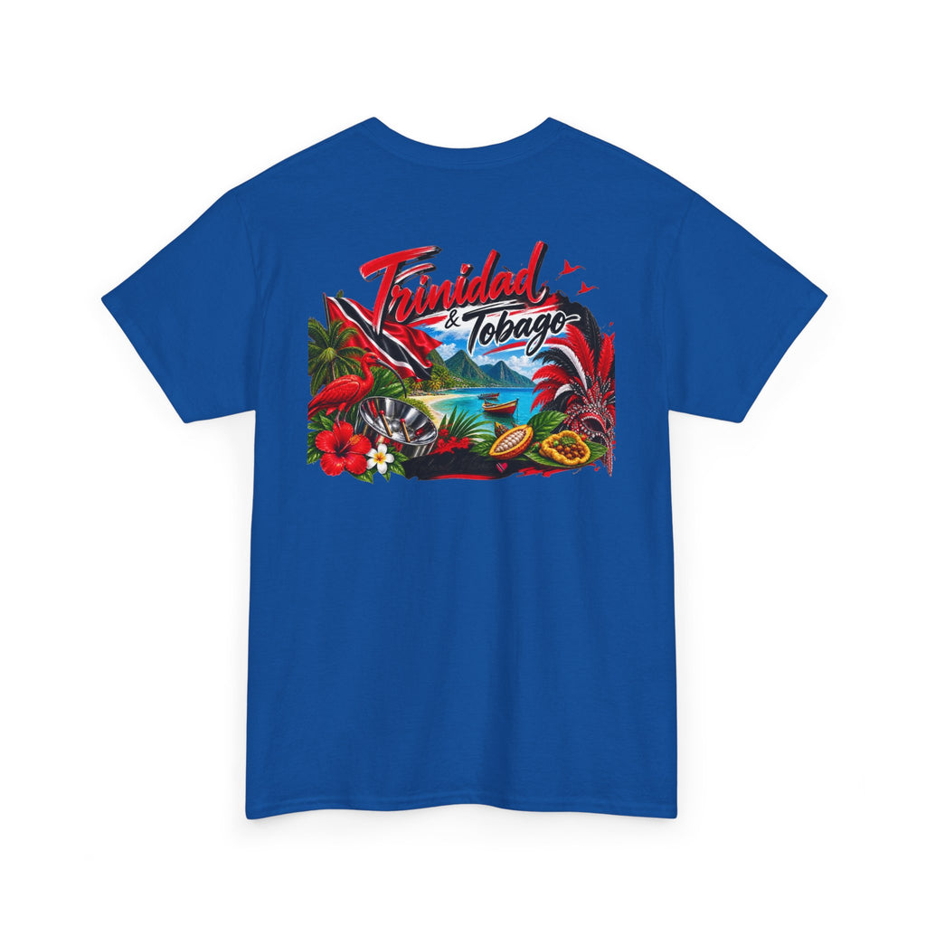 Tropical Trinidad & Tobago Graphic Tee — Vintage Island Car & Palm Design