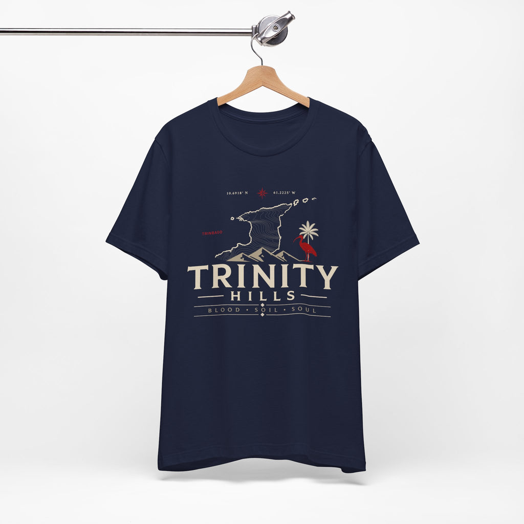 Trinity Hills Graphic Tee — Retro Mountain Adventure Shirt