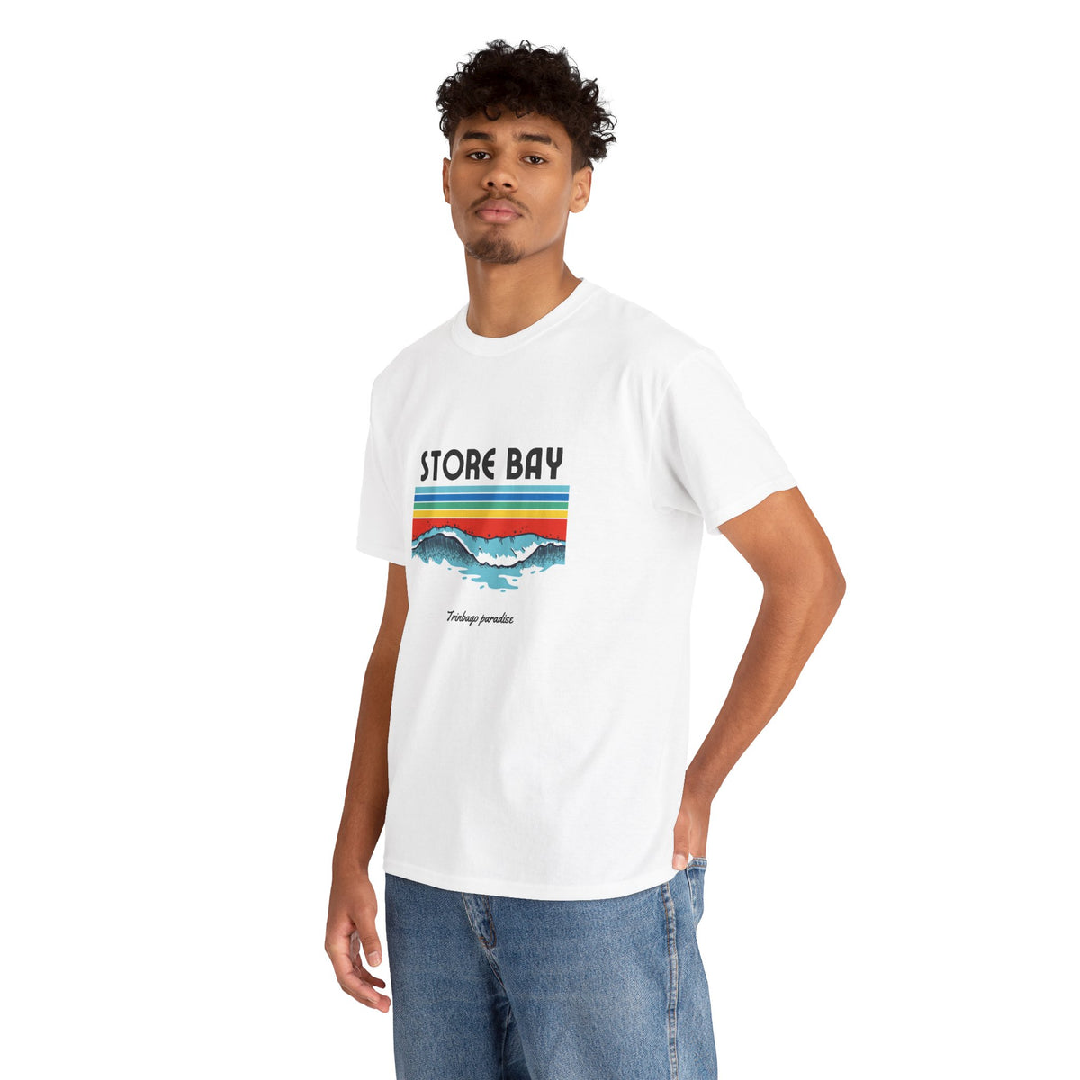 Store Bay Retro Sunset Tee — Vintage Waves Graphic T-Shirt