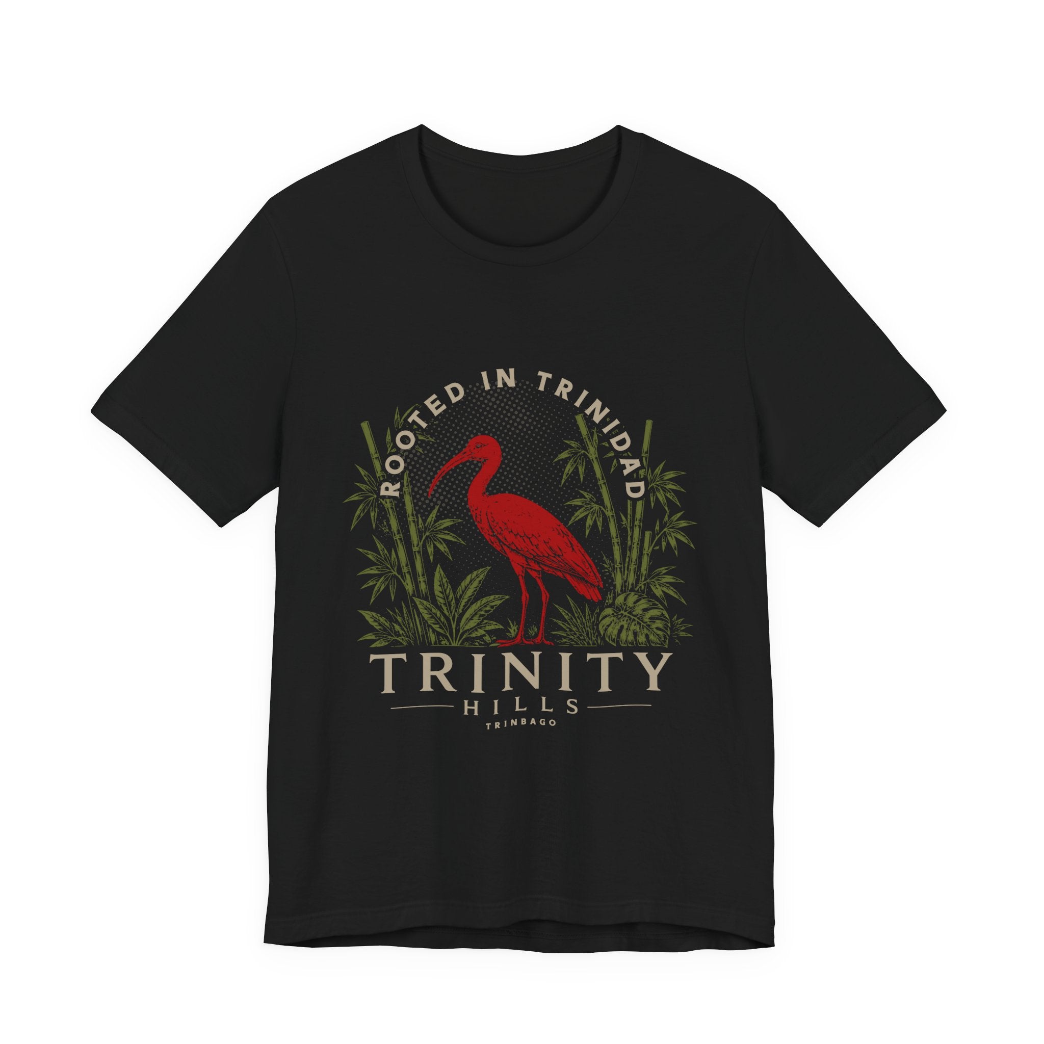 Trinity Hills Trinidad Heron Tee - 'Rooted in Trinidad' Graphic T-Shirt