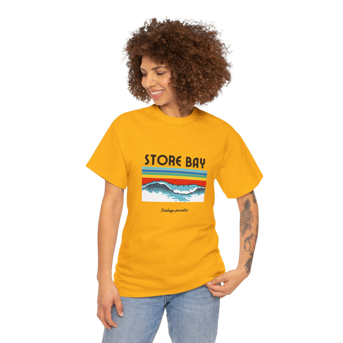 Store Bay Retro Sunset Tee — Vintage Waves Graphic T-Shirt