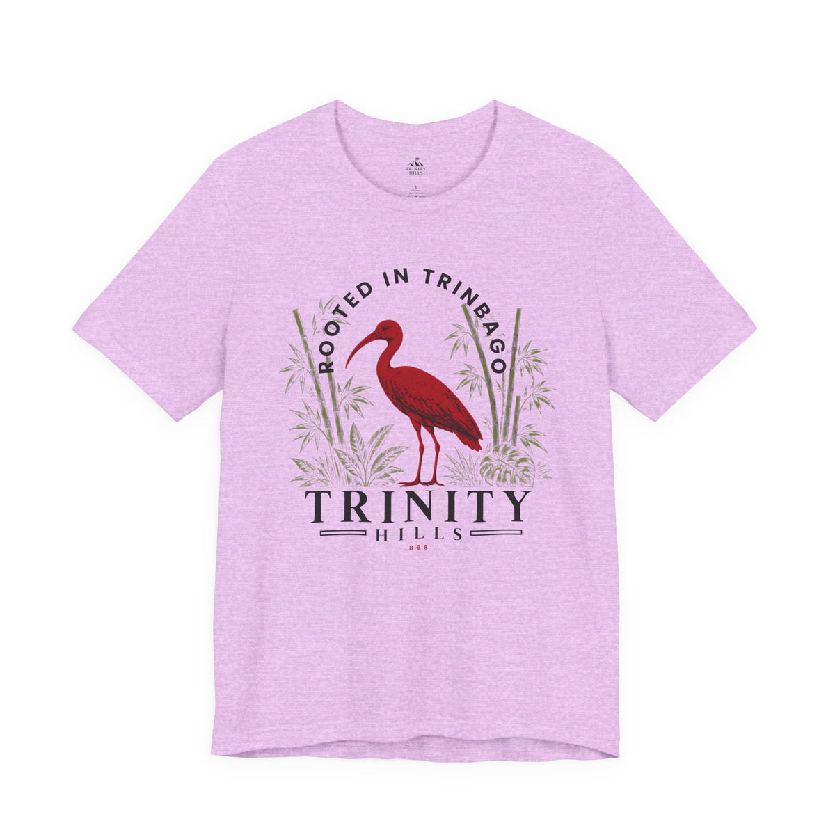 Trinity Hills Trinidad Heron Tee - 'Rooted in Trinidad' Graphic T-Shirt