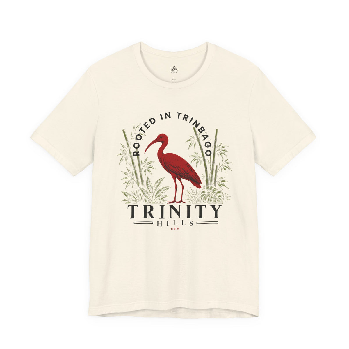 Trinity Hills Trinidad Heron Tee - 'Rooted in Trinidad' Graphic T-Shirt