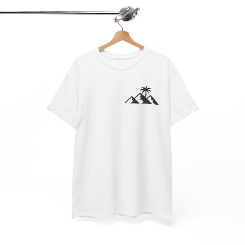 T-Shirt — 'Trini Nomad' Tropical Graphic Tee (Palm & Island Vibes)