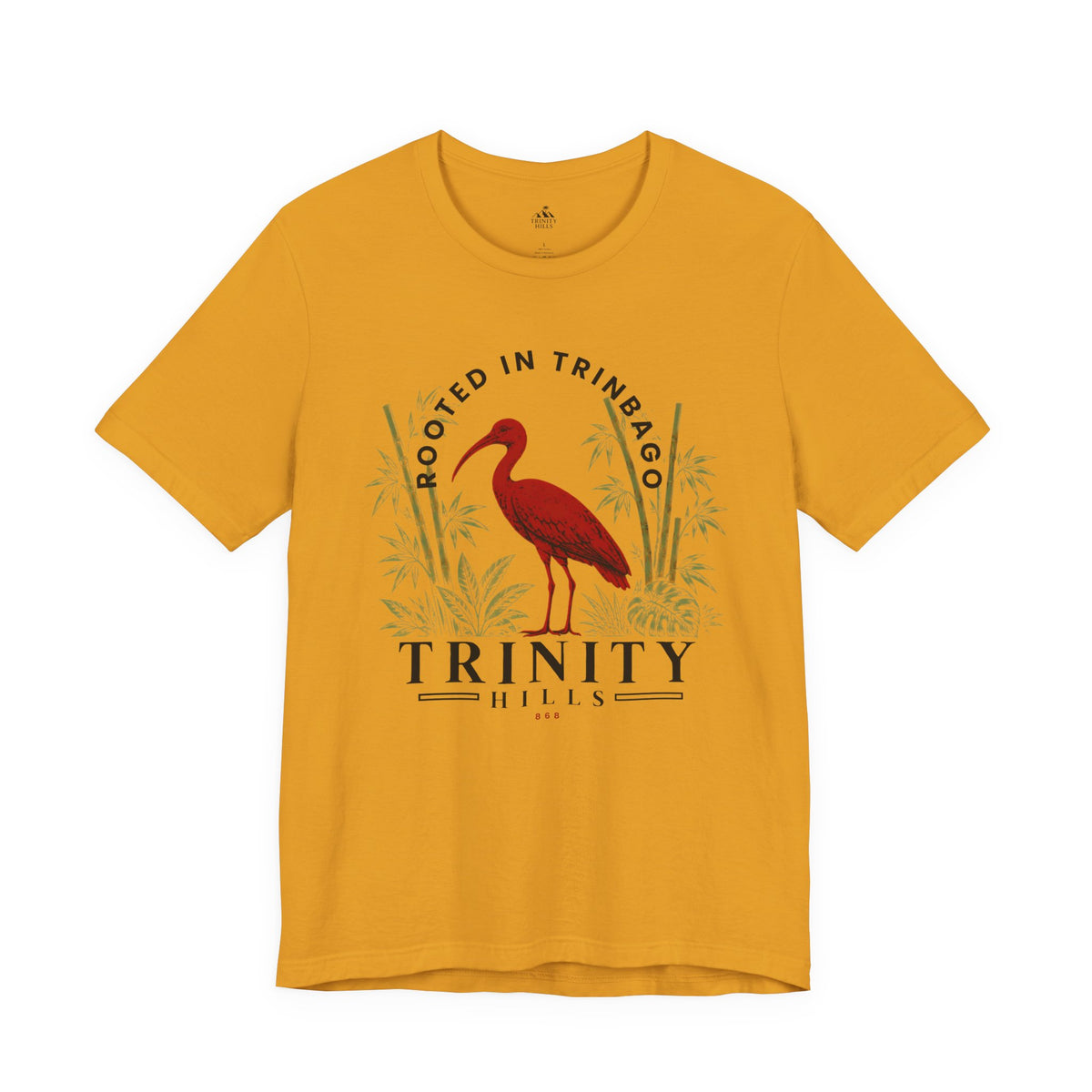 Trinity Hills Trinidad Heron Tee - 'Rooted in Trinidad' Graphic T-Shirt