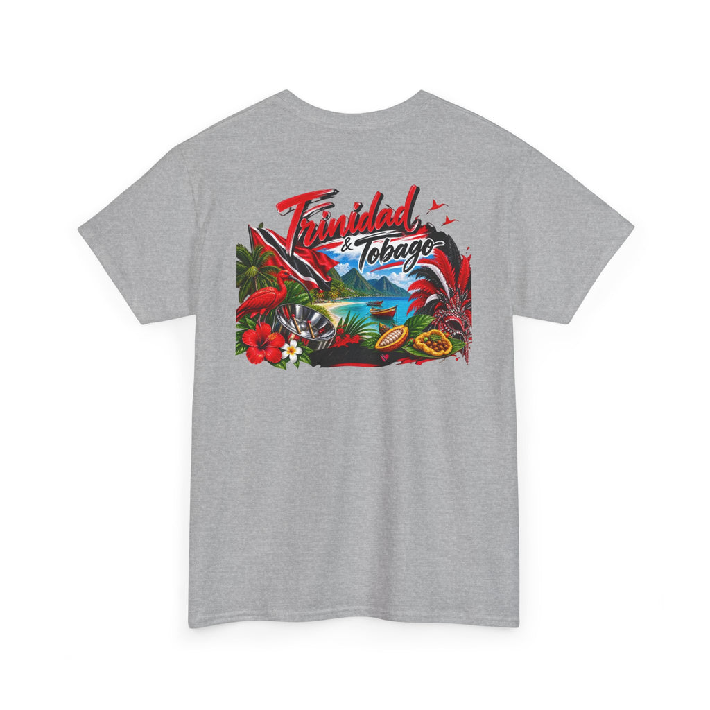 Tropical Trinidad & Tobago Graphic Tee — Vintage Island Car & Palm Design