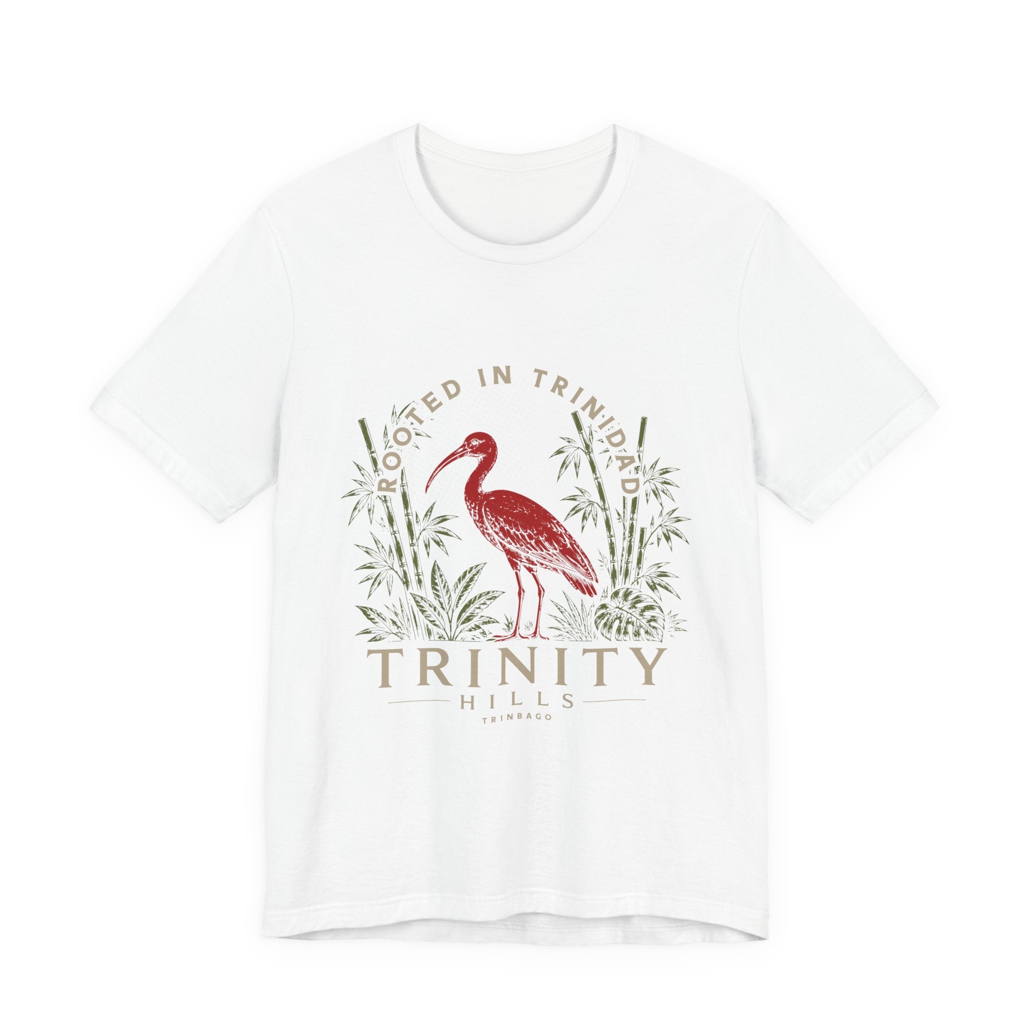 Trinity Hills Trinidad Heron Tee - 'Rooted in Trinidad' Graphic T-Shirt