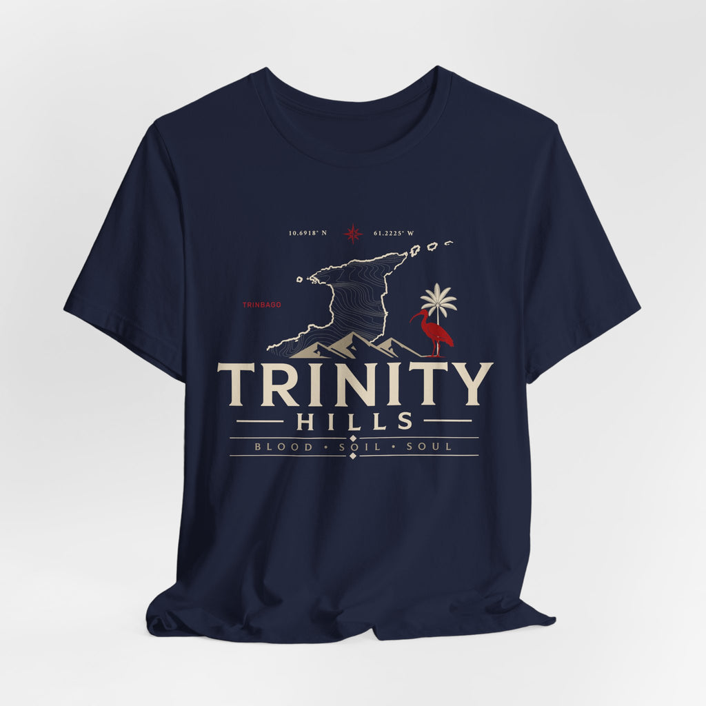 Trinity Hills Graphic Tee — Retro Mountain Adventure Shirt
