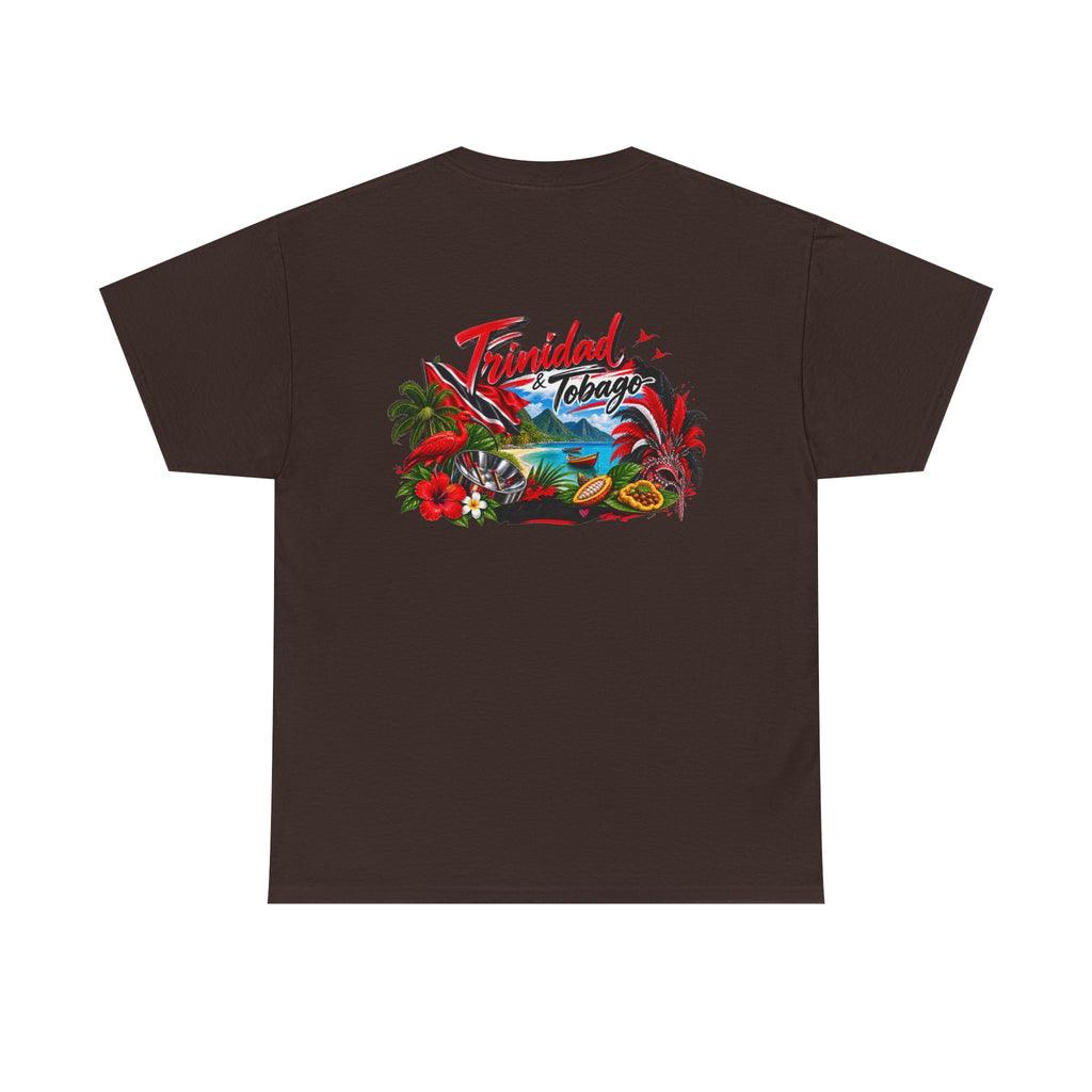 Tropical Trinidad & Tobago Graphic Tee — Vintage Island Car & Palm Design