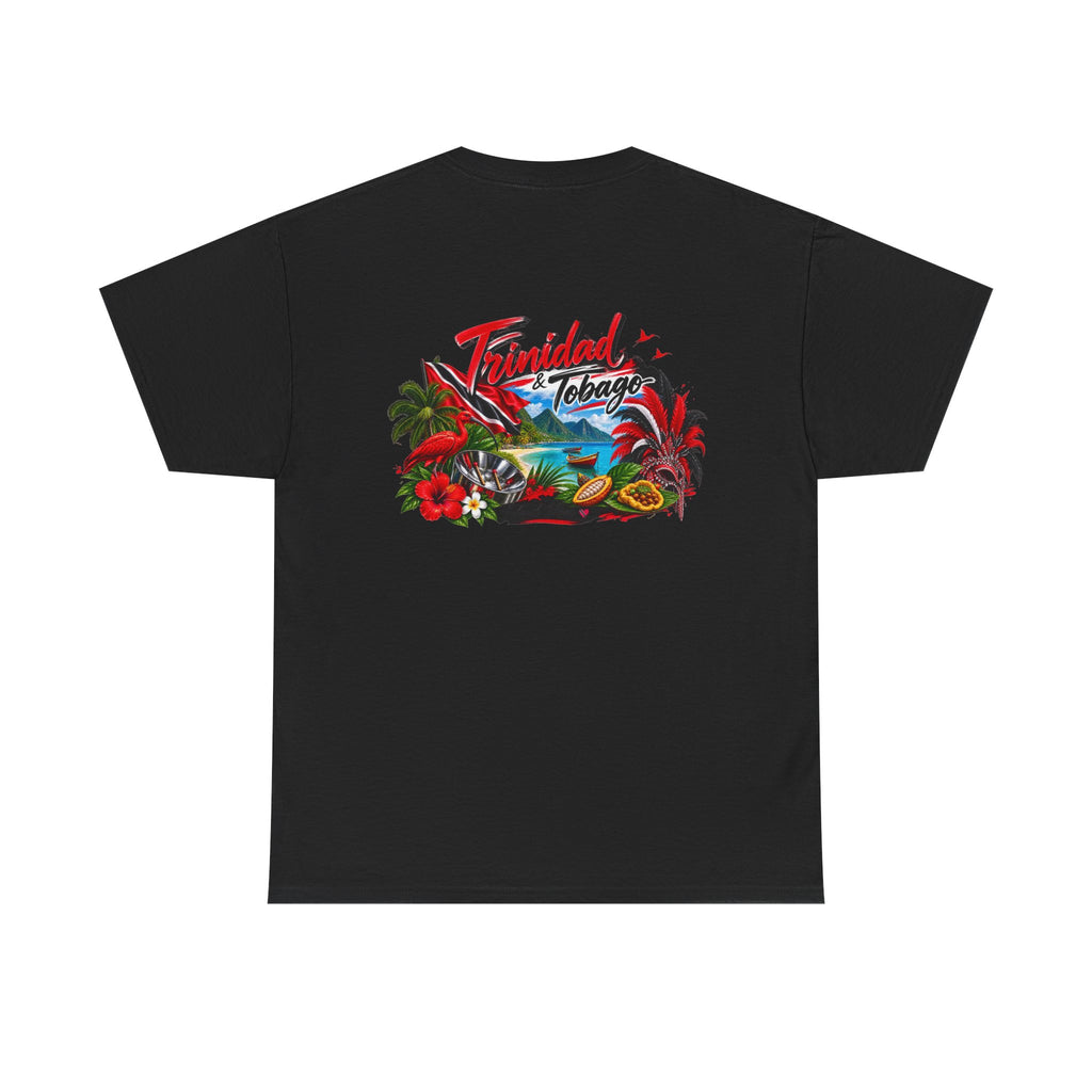 Tropical Trinidad & Tobago Graphic Tee — Vintage Island Car & Palm Design