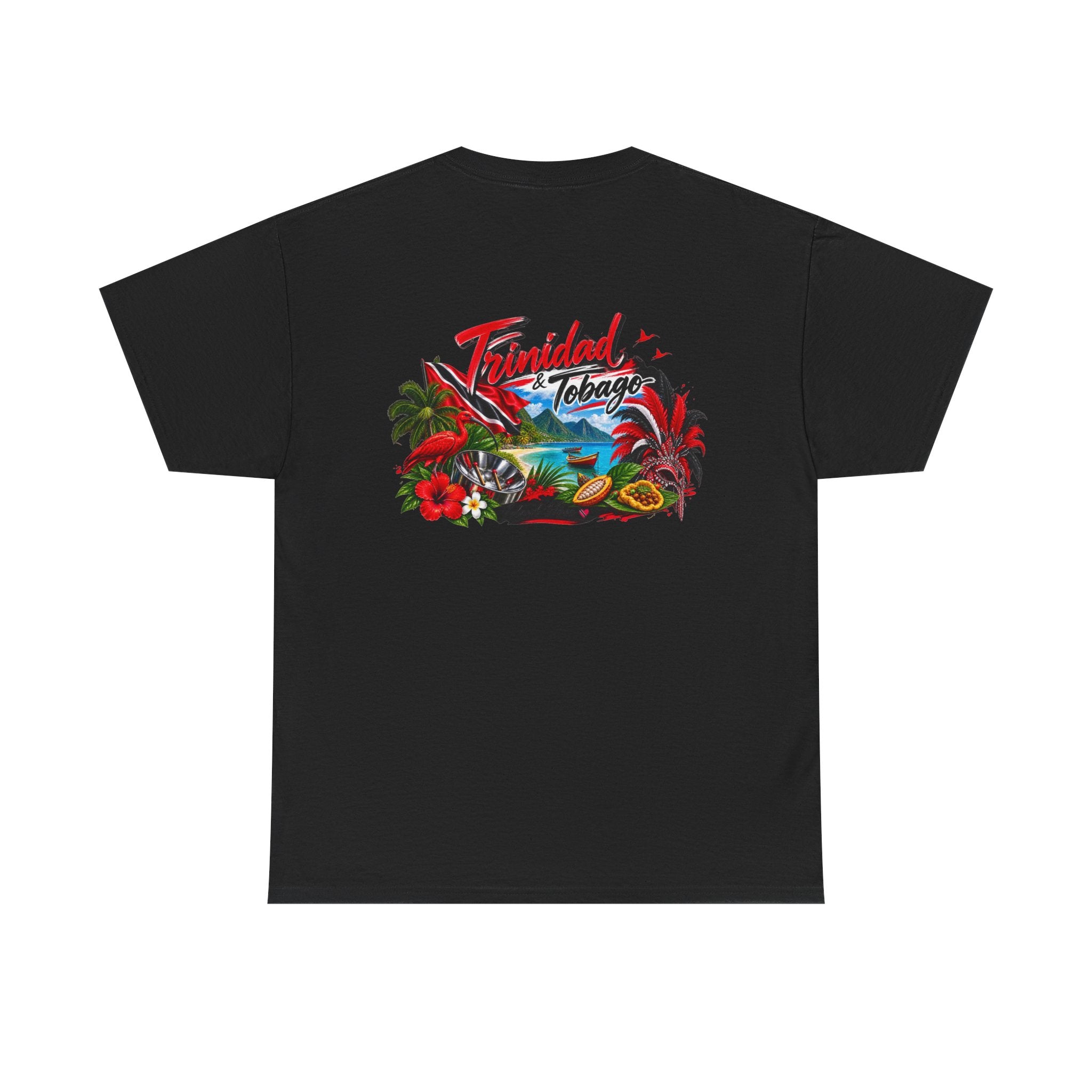 Tropical Trinidad & Tobago Graphic Tee — Vintage Island Car & Palm Design