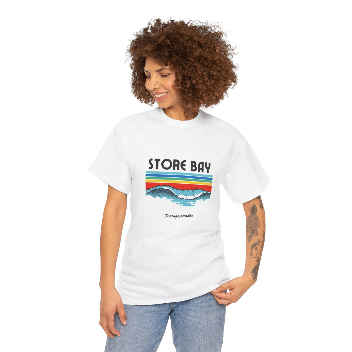 Store Bay Retro Sunset Tee — Vintage Waves Graphic T-Shirt