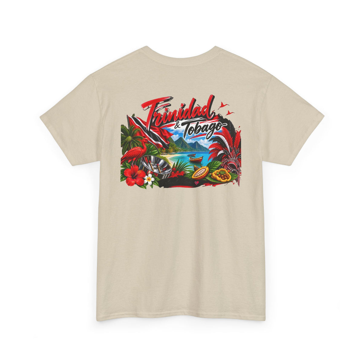 Tropical Trinidad & Tobago Graphic Tee — Vintage Island Car & Palm Design