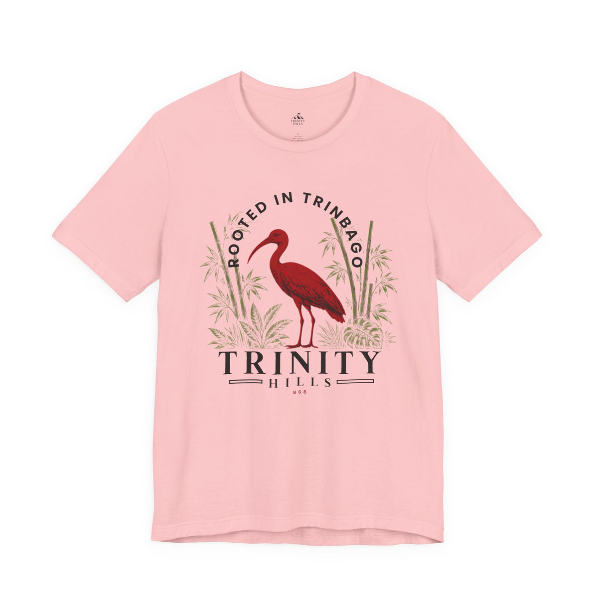 Trinity Hills Trinidad Heron Tee - 'Rooted in Trinidad' Graphic T-Shirt