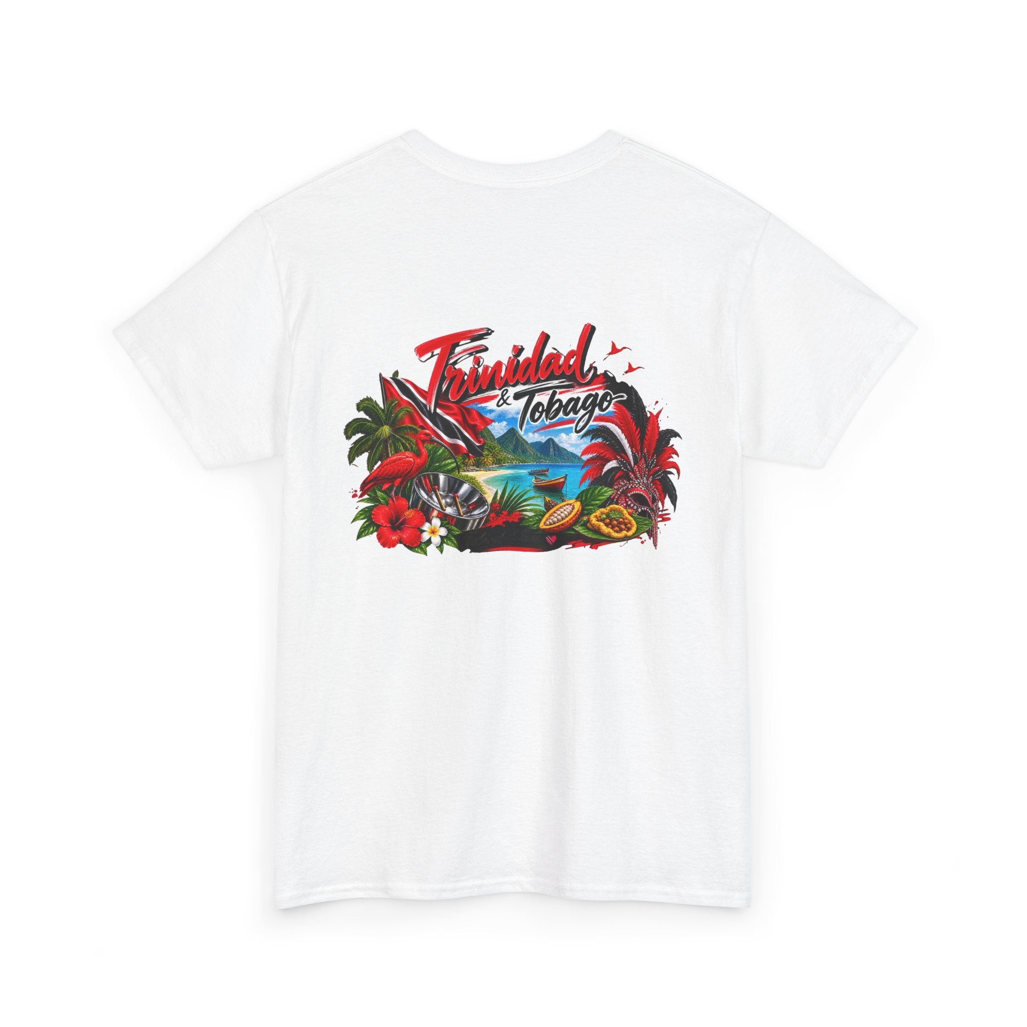 Tropical Trinidad & Tobago Graphic Tee — Vintage Island Car & Palm Design