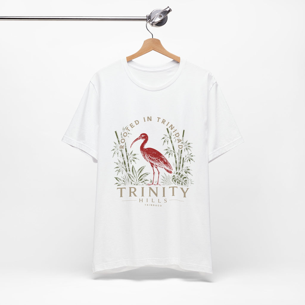 Trinity Hills Trinidad Heron Tee - 'Rooted in Trinidad' Graphic T-Shirt
