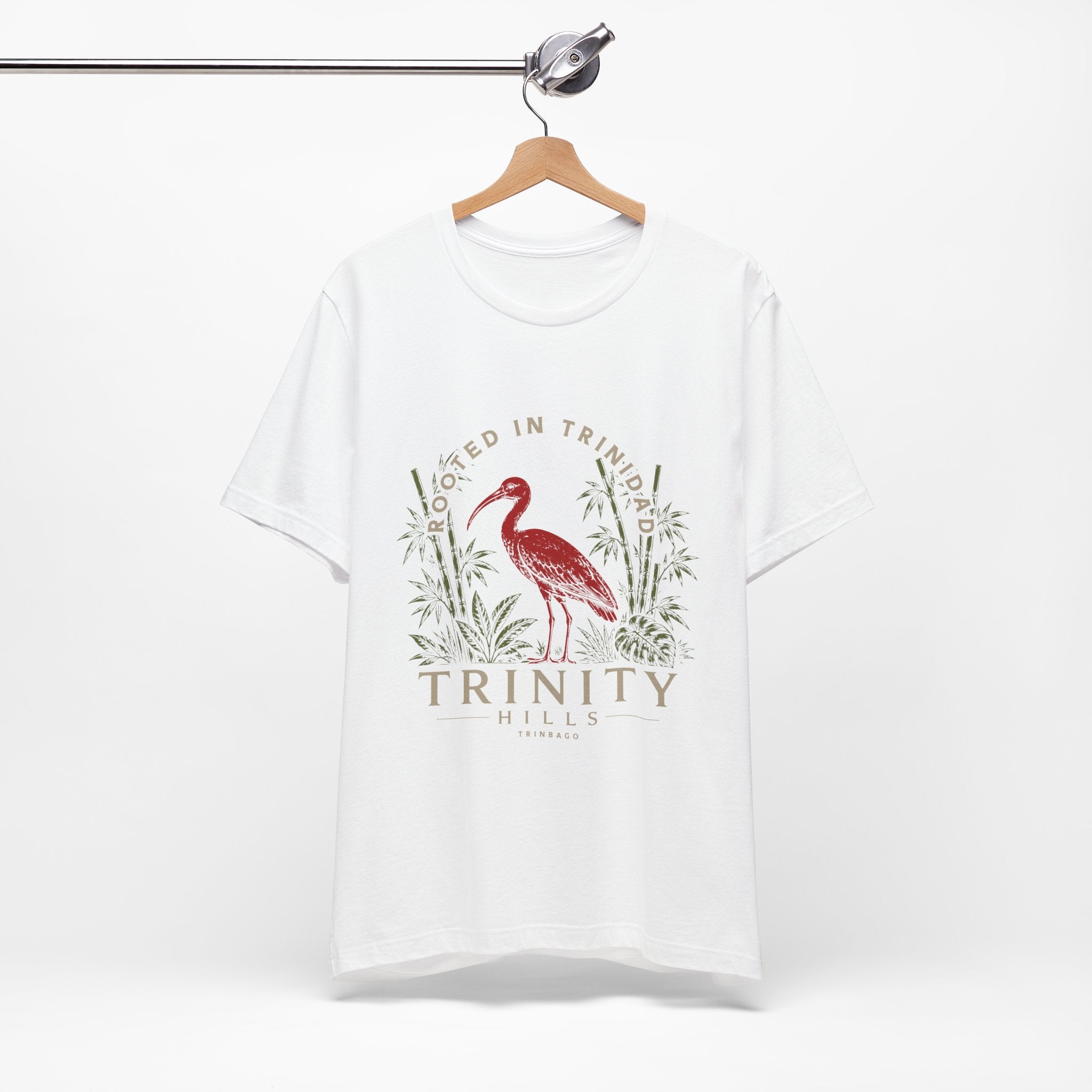 Trinity Hills Trinidad Heron Tee - 'Rooted in Trinidad' Graphic T-Shirt