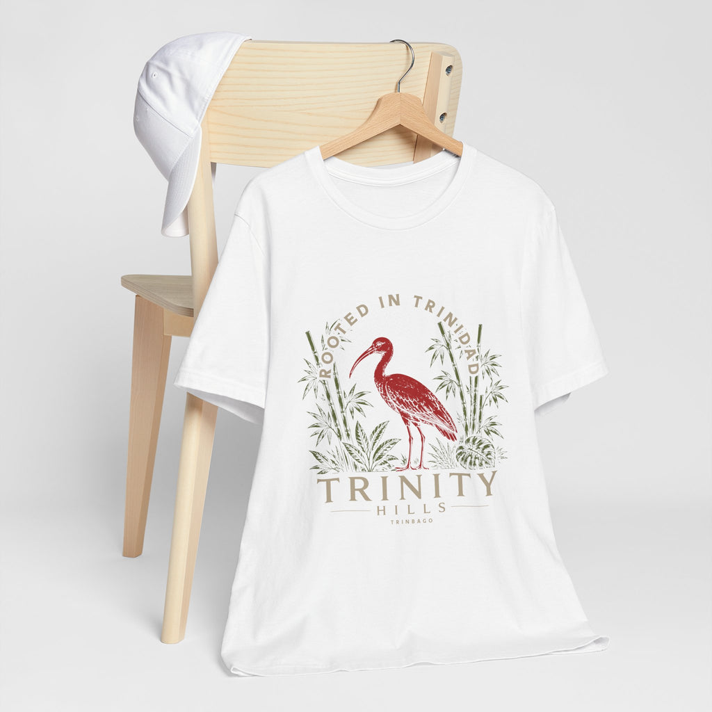 Trinity Hills Trinidad Heron Tee - 'Rooted in Trinidad' Graphic T-Shirt