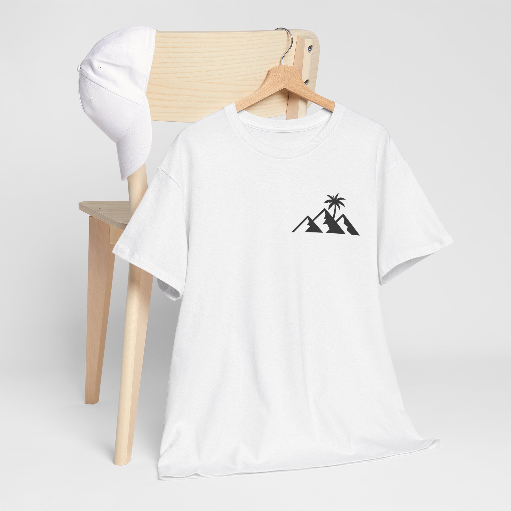 T-Shirt — 'Trini Nomad' Tropical Graphic Tee (Palm & Island Vibes)