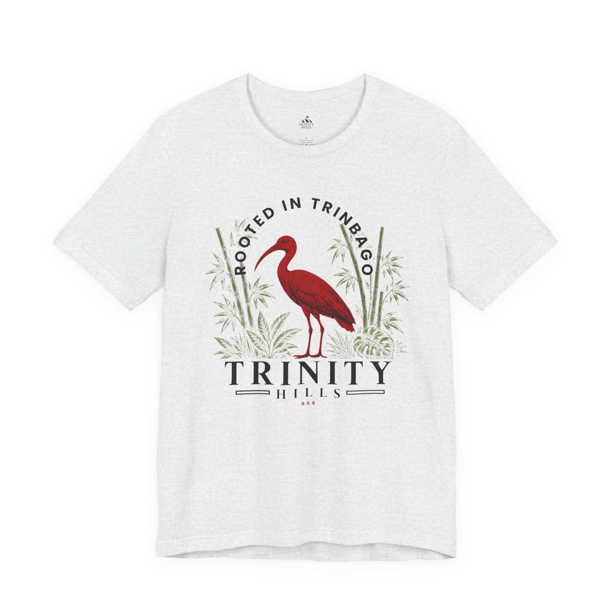Trinity Hills Trinidad Heron Tee - 'Rooted in Trinidad' Graphic T-Shirt