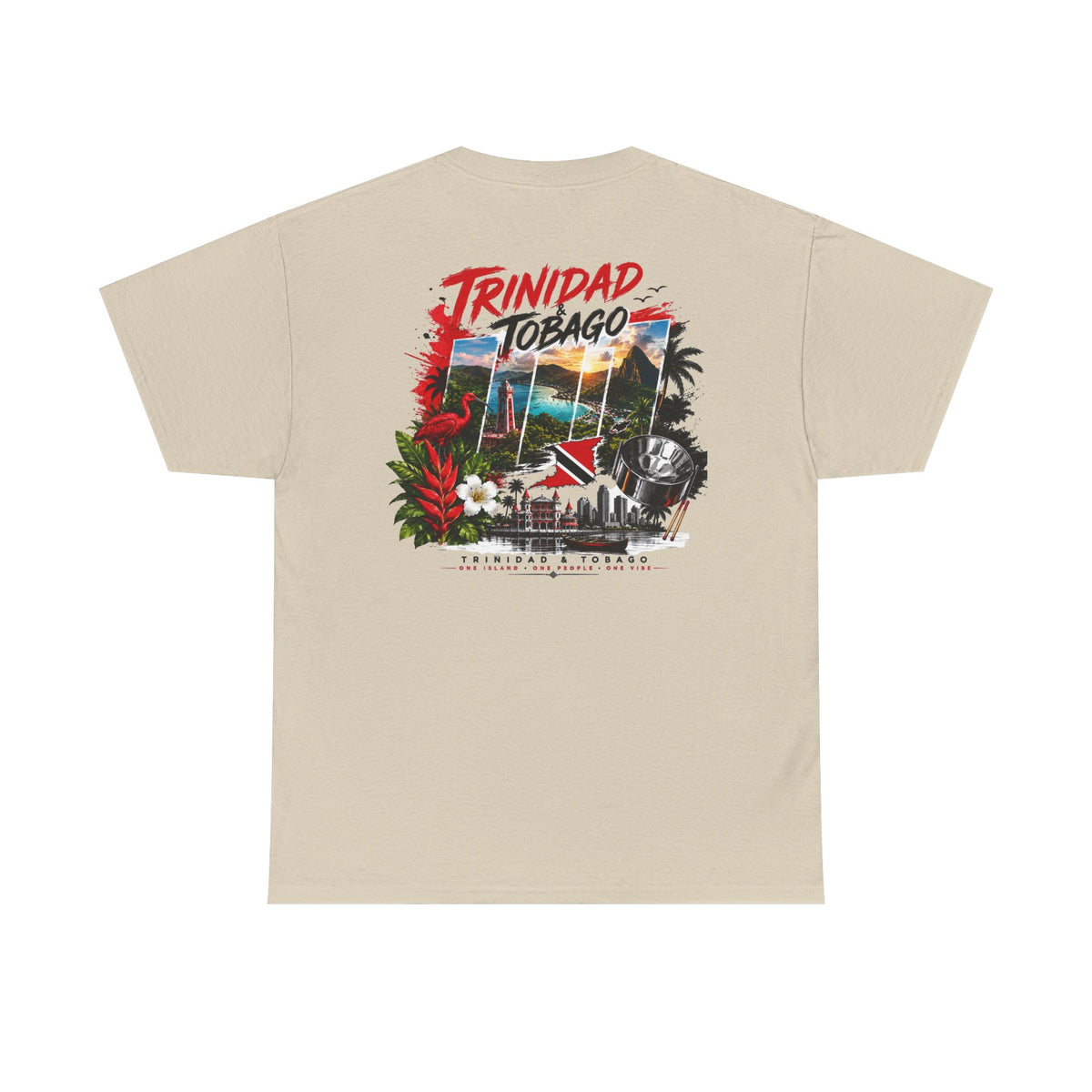 Trinidad & Tobago Tropical Vintage Graphic Tee — Island Travel Souvenir Shirt