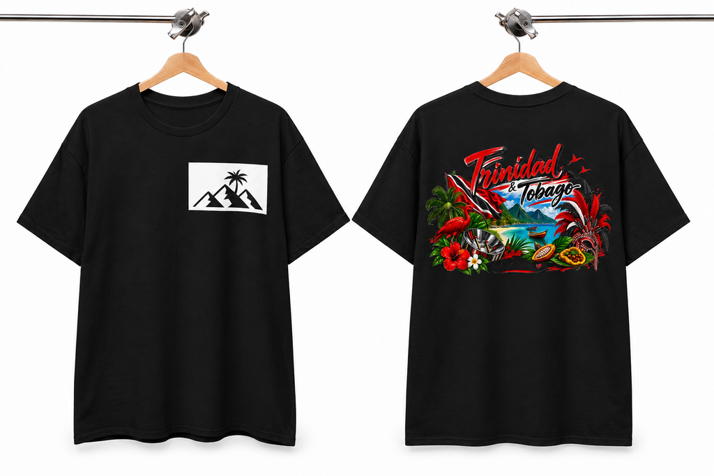 Trinidad & Tobago Tropical Vintage Graphic Tee — Island Travel Souvenir Shirt